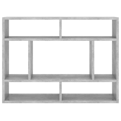Estante de parede 75x16x55 cm contraplacado cinzento cimento