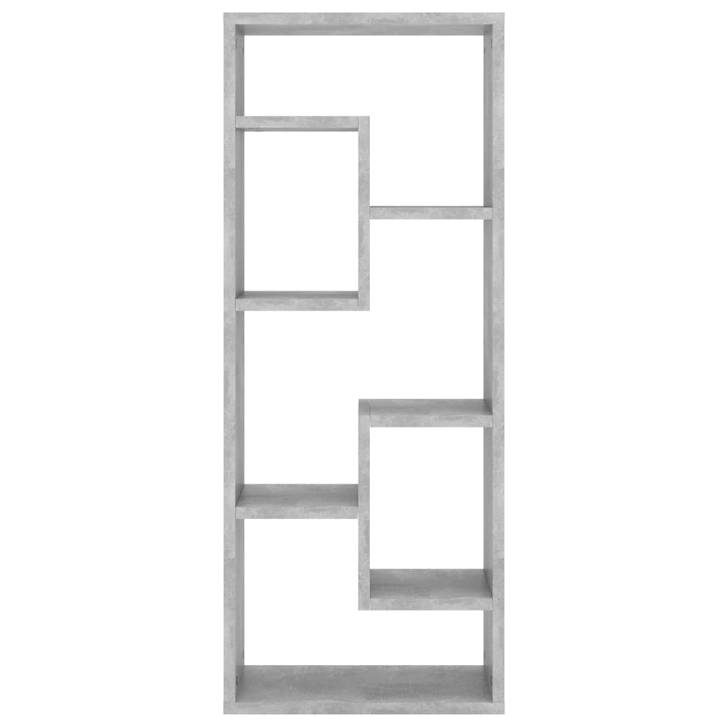 Estante de parede 36x16x90cm derivados madeira cinzento cimento