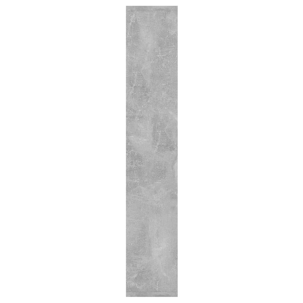 Estante de parede 36x16x90cm derivados madeira cinzento cimento