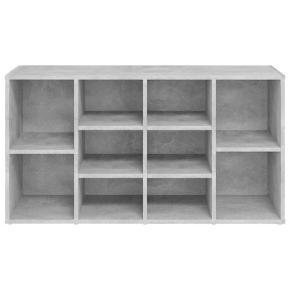 Sapateira 103x30x55 cm contraplacado cinzento cimento