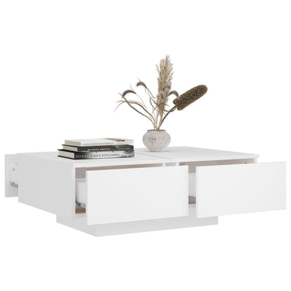Mesa de centro 90x60x31 cm contraplacado branco
