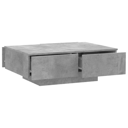 Mesa de centro 90x60x31 cm contraplacado cinzento cimento