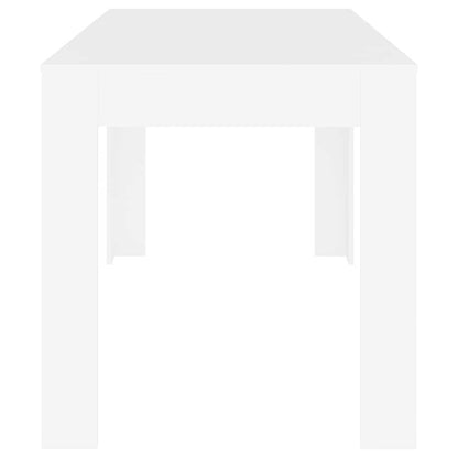 Mesa de jantar 140x74,5x76 cm derivados madeira branco