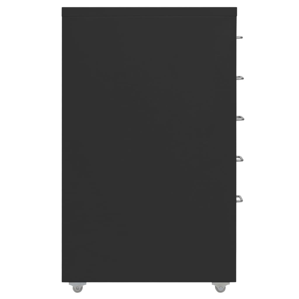 Arquivador móvel 28x41x69 cm metal preto