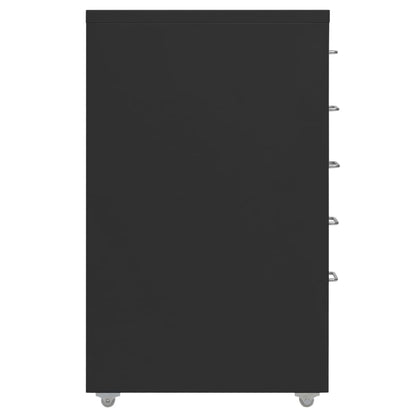 Arquivador móvel 28x41x69 cm metal preto
