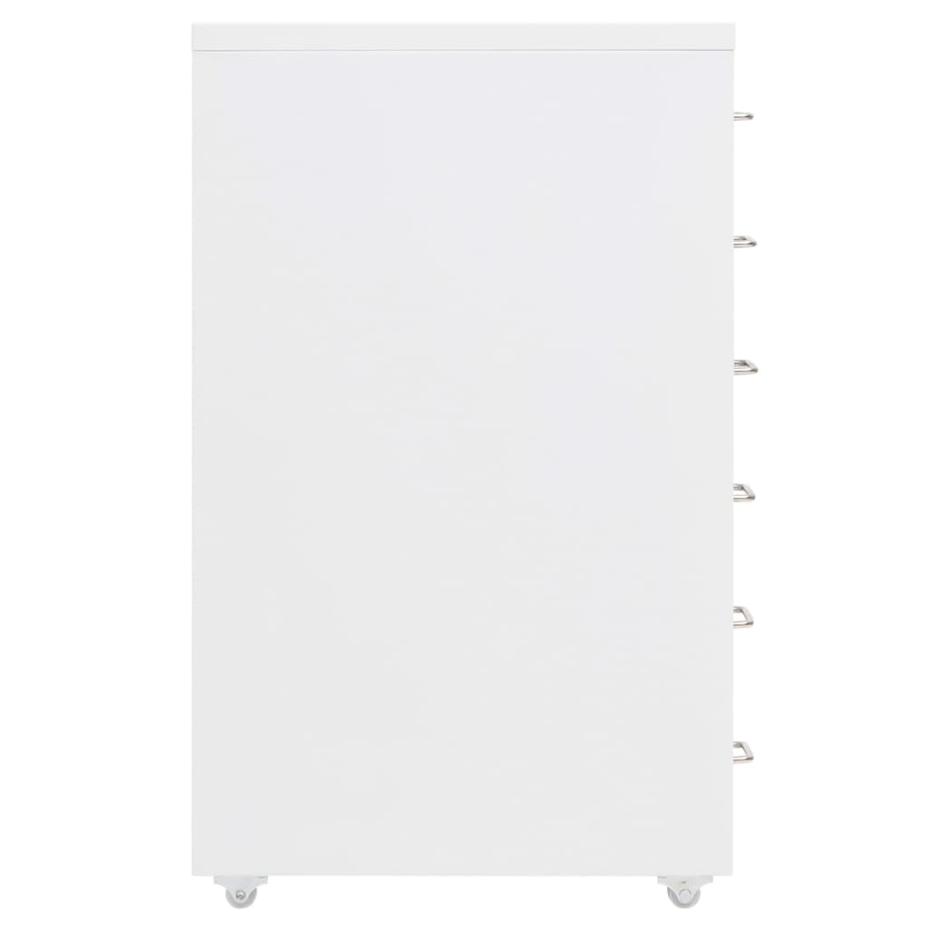 Arquivador móvel 28x41x69 cm metal branco