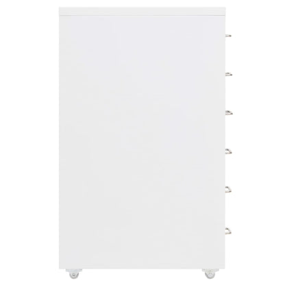 Arquivador móvel 28x41x69 cm metal branco
