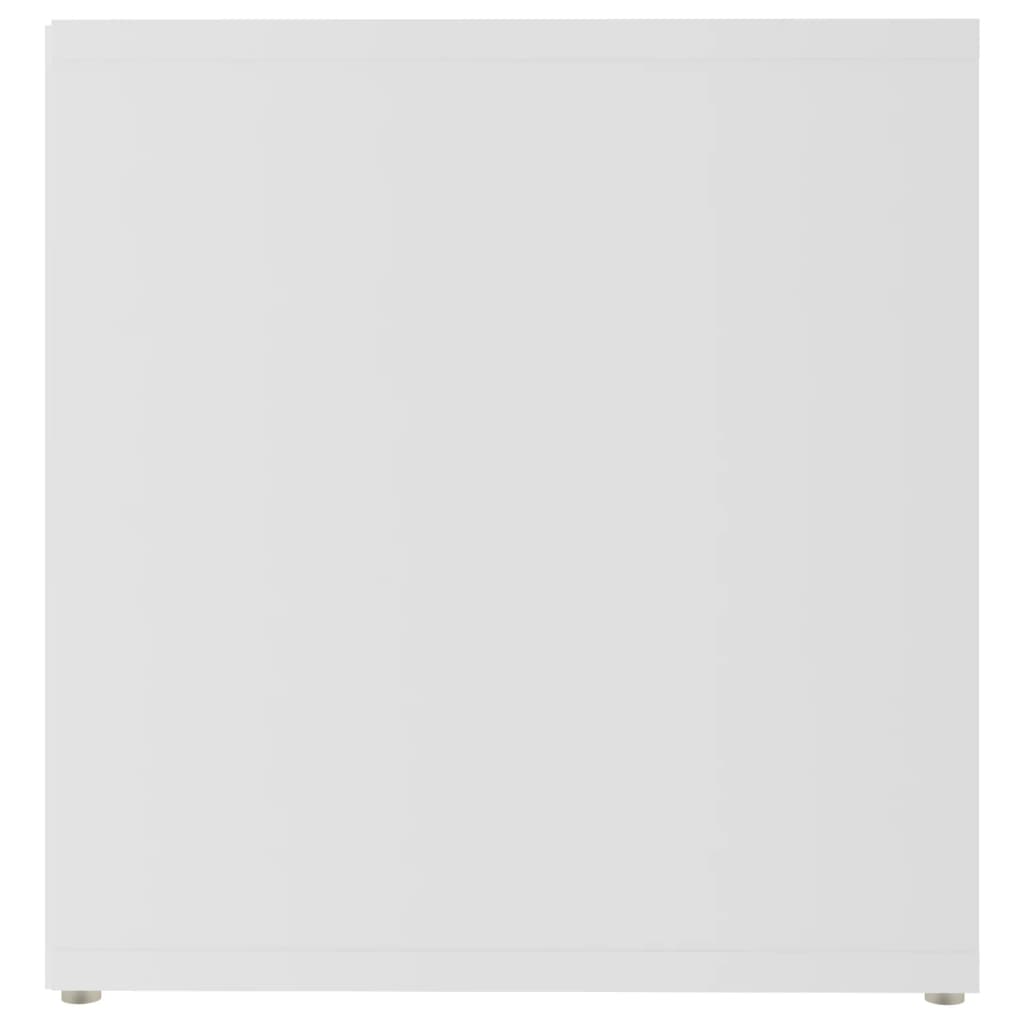 Móveis de TV derivados de madeira branco, 2 pcs