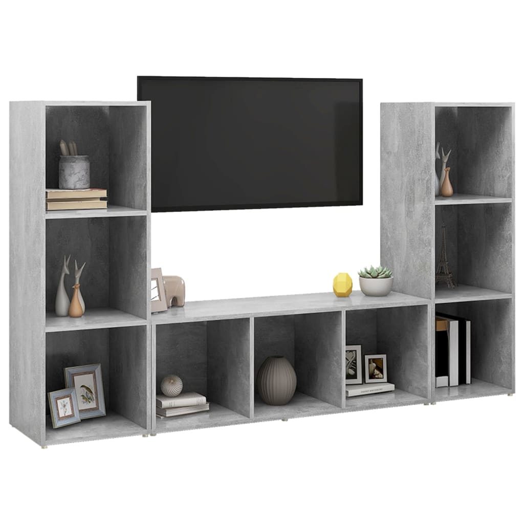 | Gabinete para TV | 3 pcs 37 x 35 x 107.5 cm