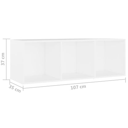 Conjunto de móveis para TV contraplacado branco, 3 pcs