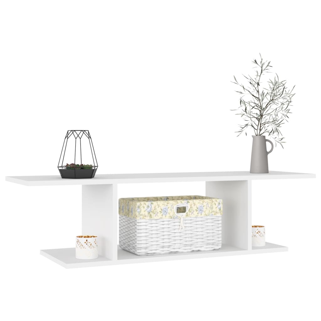 Armário de parede para TV branco