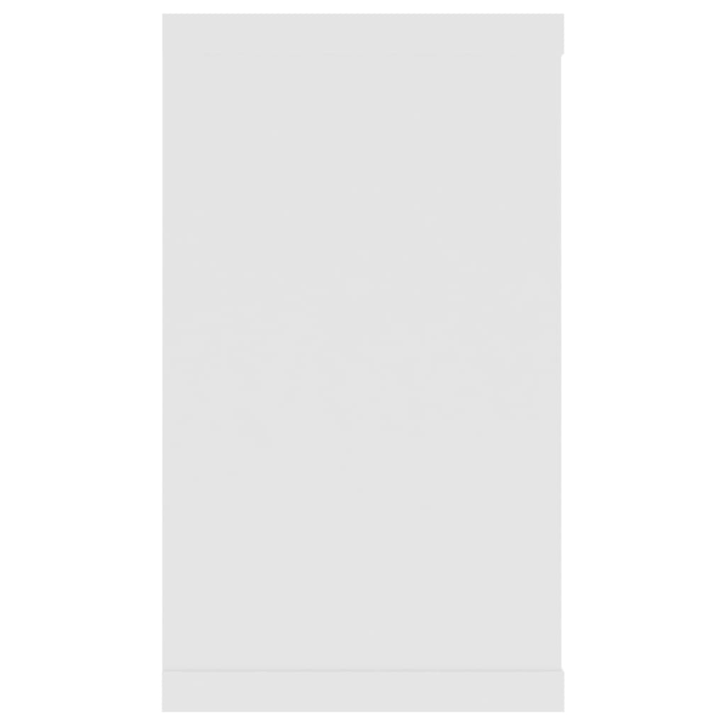 Estantes parede cúbicas 4pcs deriv. madeira 80x15x26,5cm branco