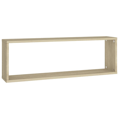 Estantes parede cúbicas 4pcs deriv. madeira 80x15x26,5cm sonoma