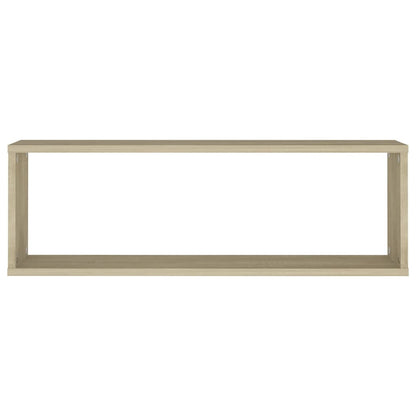 Estantes parede cúbicas 4pcs deriv. madeira 80x15x26,5cm sonoma
