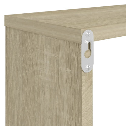 Estantes parede cúbicas 4pcs deriv. madeira 80x15x26,5cm sonoma
