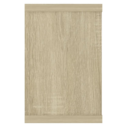 Prateleiras parede forma de cubo 6 pcs carvalho sonoma