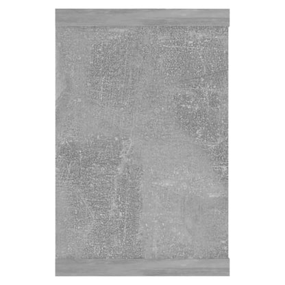 Prateleiras parede forma de cubo 2pcs 60x15x23 cm cinza cimento