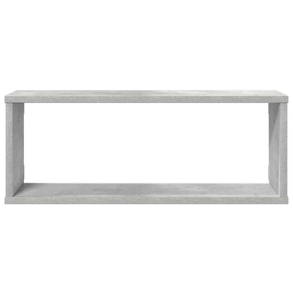 Prateleiras parede forma de cubo 4 pcs 60x15x23cm cinza cimento