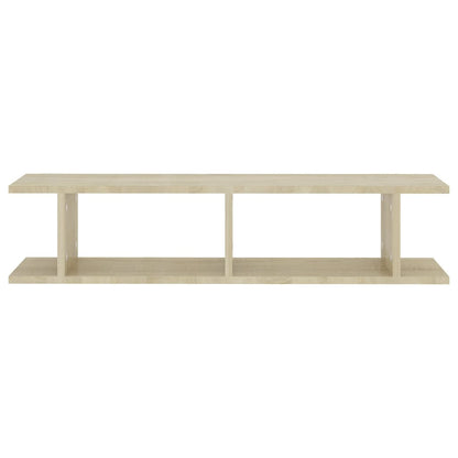 Estantes de parede 2 pcs 90x18x20 cm contrapl. carvalho sonoma