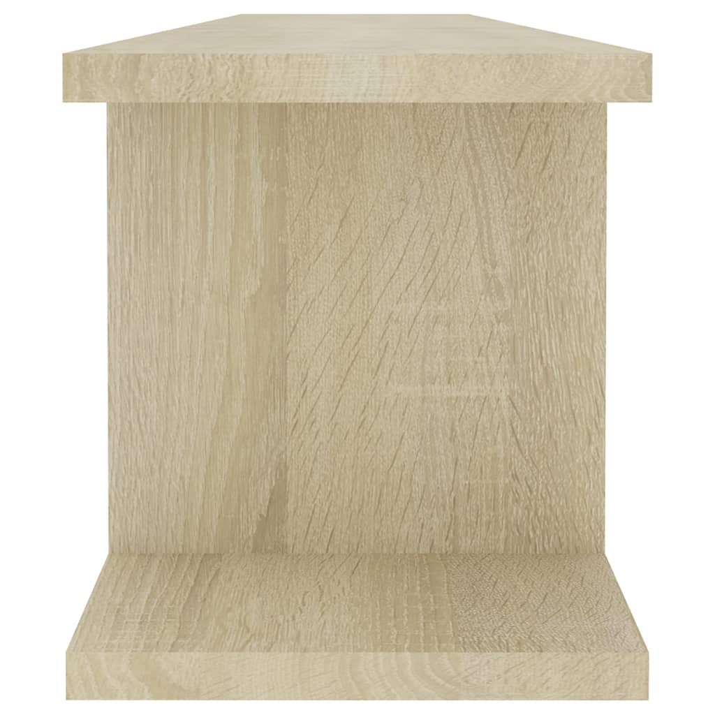 Estantes de parede 2 pcs 90x18x20 cm contrapl. carvalho sonoma