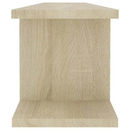 Estantes de parede 2 pcs 90x18x20 cm contrapl. carvalho sonoma