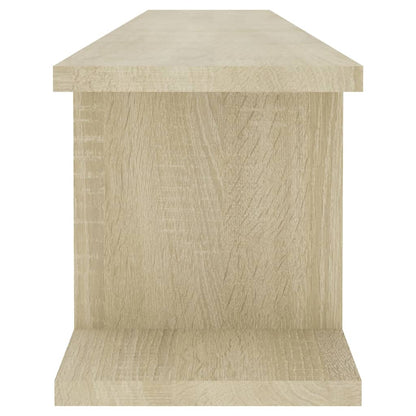 Estantes de parede 2 pcs 105x18x20 cm contrapl. carvalho sonoma