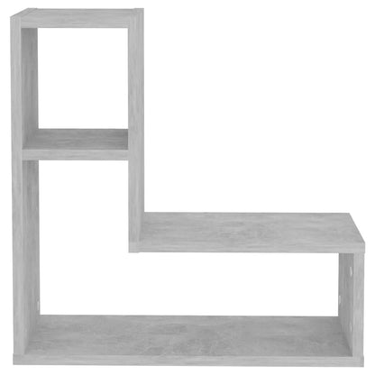 Estantes de parede 2 pcs derivados de madeira cinza cimento