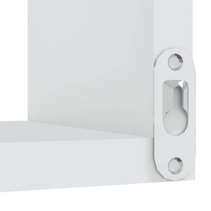 Estantes canto p/ parede 2pcs 40x40x50cm deriv. madeira branco