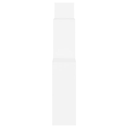 Estante de parede cúbica 80x15x78,5 cm deriv. de madeira branco