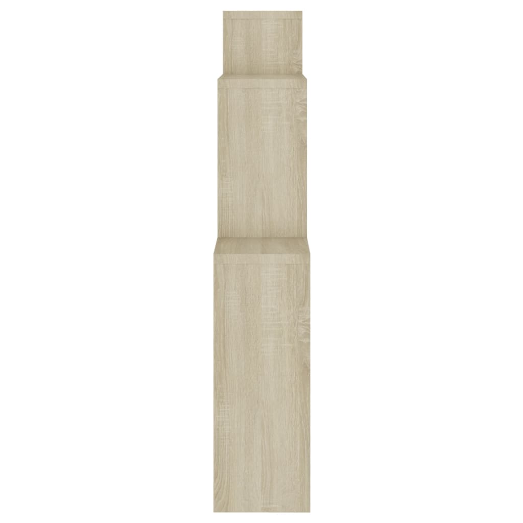 Estante de parede cúbica deriv. de madeira carvalho sonoma