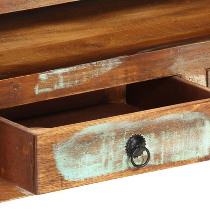 Móvel de TV madeira recuperada maciça multicor