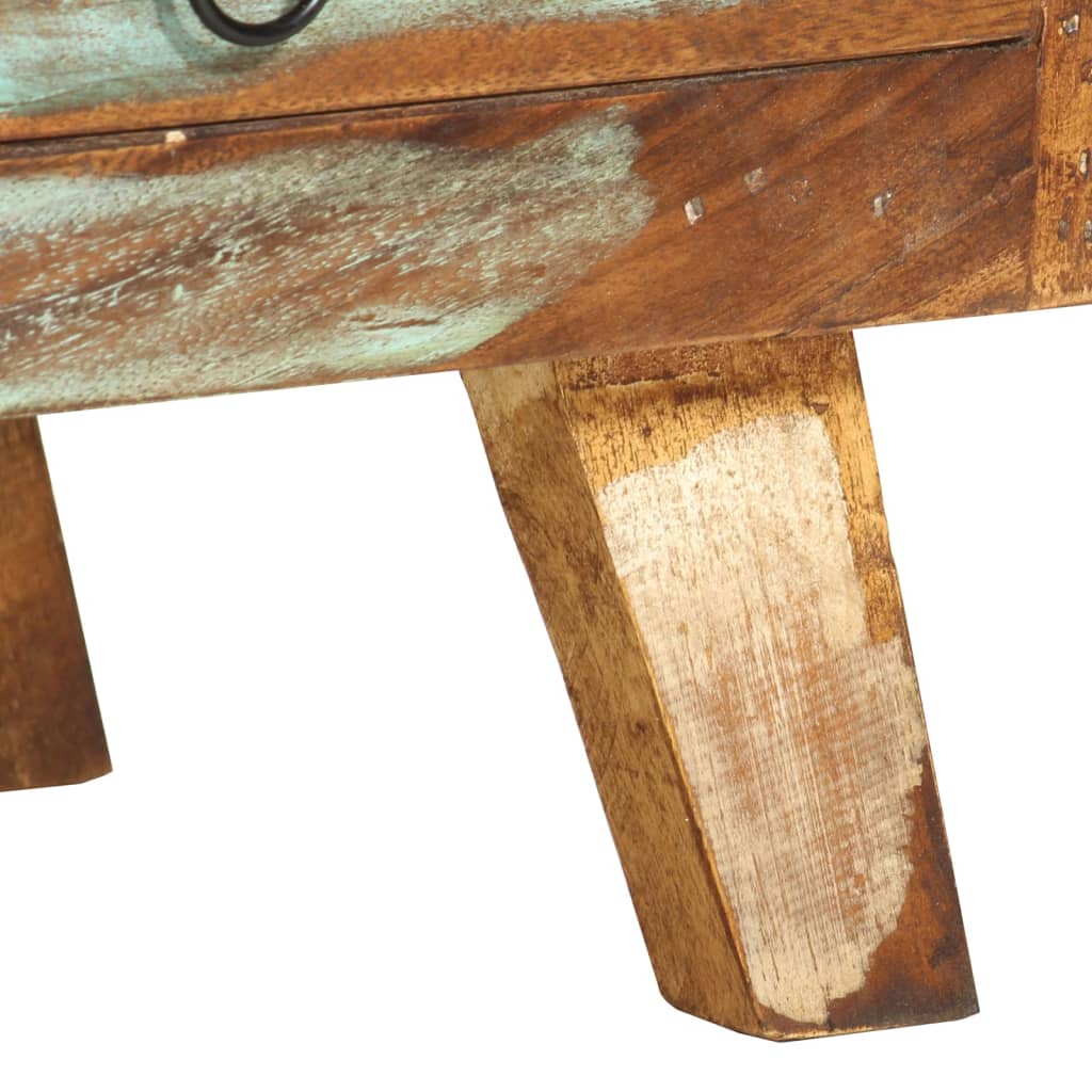 Móvel de TV madeira recuperada maciça multicor