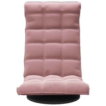 Cadeira de piso giratória veludo rosa