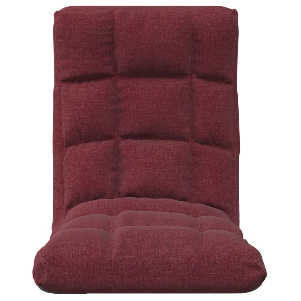 Colchão/cadeira de piso dobrável tecido vermelho tinto