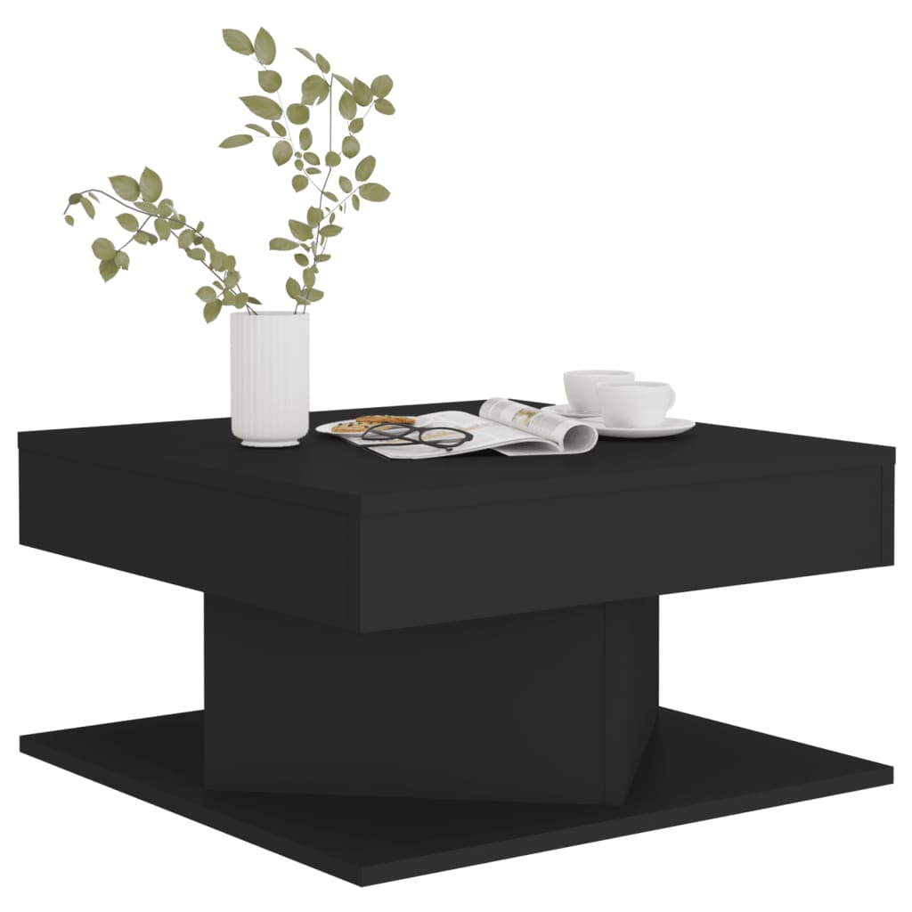 Mesa de centro 57x57x30 cm derivados de madeira preto