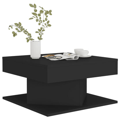 Mesa de centro 57x57x30 cm derivados de madeira preto