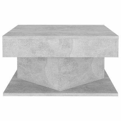 Mesa de centro 57x57x30 cm derivados de madeira cinza cimento