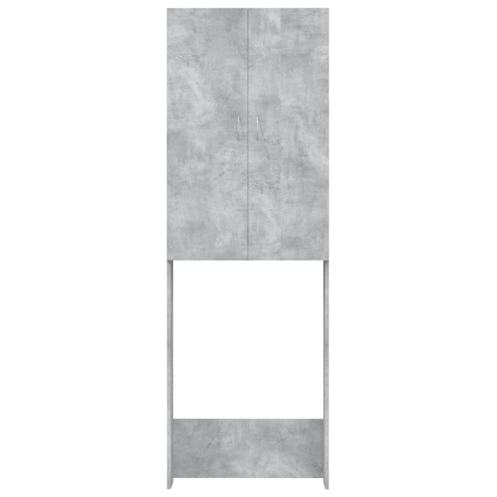 Armário máquina de lavar roupa 64x25,5x190 cm cinzento-cimento