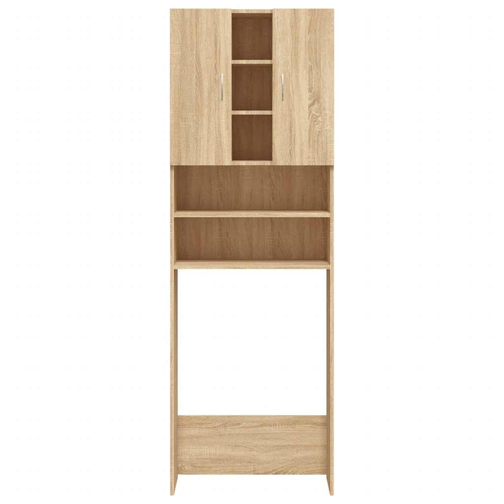 Armário máquina lavar roupa 64x25,5x190 cm carvalho sonoma