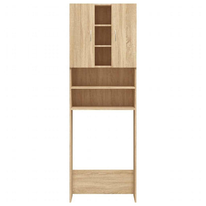 Armário máquina lavar roupa 64x25,5x190 cm carvalho sonoma