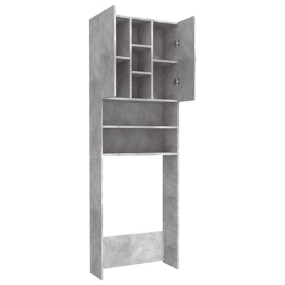 Armário máquina de lavar roupa 64x25,5x190 cm cinzento-cimento