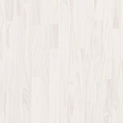 Mesa de cabeceira 60x36x64 cm madeira de pinho maciça branco