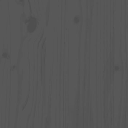 Armário de apoio 60x36x65 cm madeira de pinho maciça cinzento