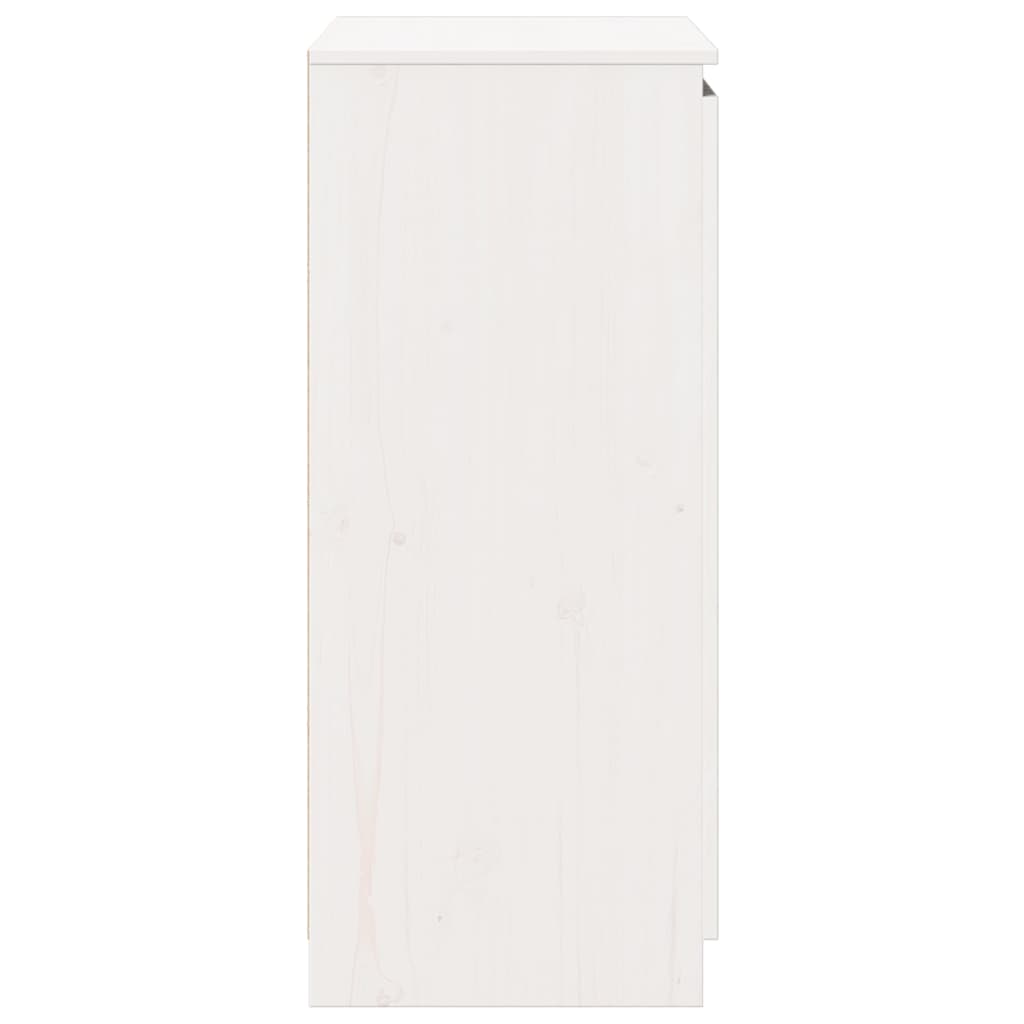Aparador pinho maciço 60x36x84 cm branco