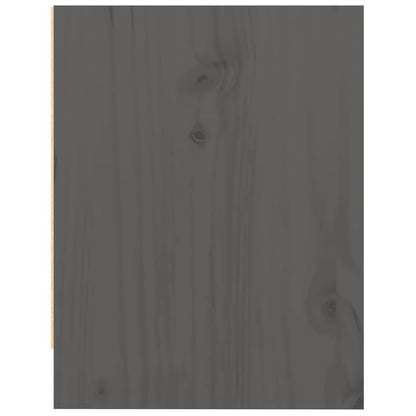 Mesas de cabeceira 2 pcs 40x30,5x40 cm pinho maciço cinzento