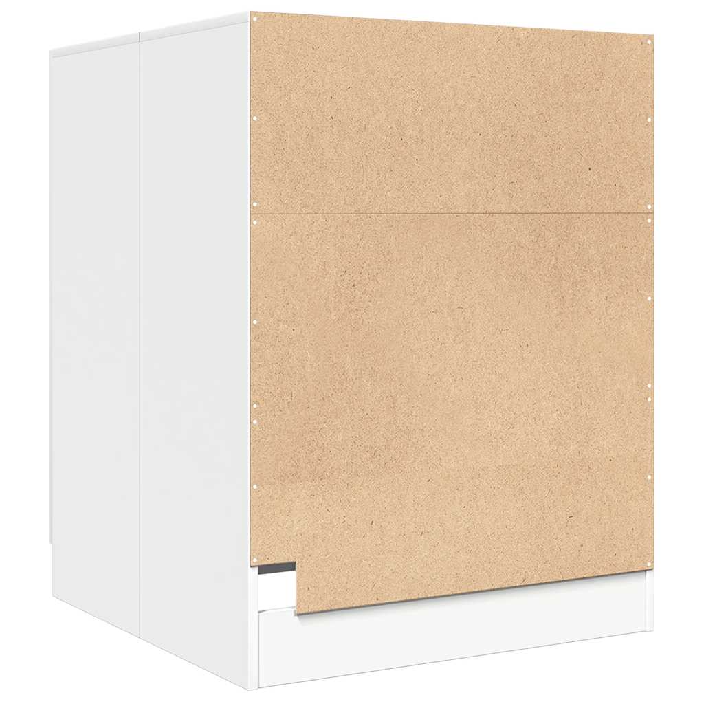 Armário para máquina de lavar roupa 71x71,5x91,5 cm branco