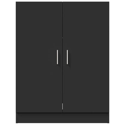 Armário para máquina de lavar roupa 71x71,5x91,5 cm preto