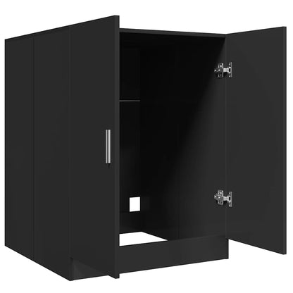 Armário para máquina de lavar roupa 71x71,5x91,5 cm preto