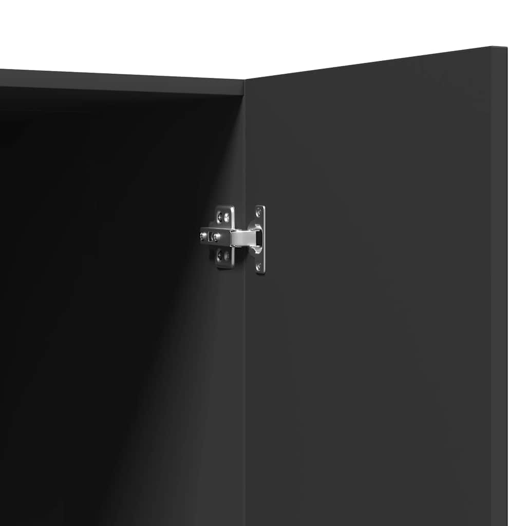 Armário para máquina de lavar roupa 71x71,5x91,5 cm preto