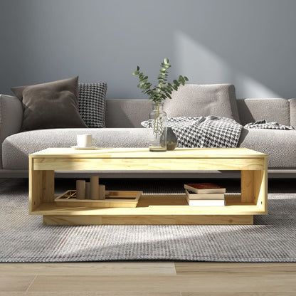 Mesa de centro 110x50x33,5 cm madeira de pinho maciça